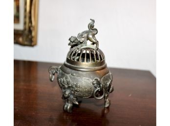 Antique Chinese Brass Incense Charger!! Item #223 LR