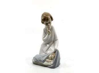 LLADRO No. 4635 'Guardian Angel W/ Sleeping Baby' - NO CRACKS - RETIRED!! Item #300 LR