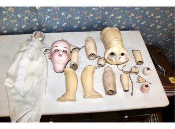 Antique Doll W/ Wooden Body & Small Porcelain Doll !! Item #149 BR2