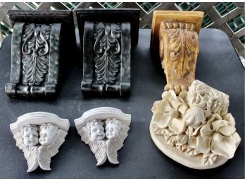 Mixed Lot Of Decorative Wall Display Shelves - GREAT LOT!! Item#28 GAR