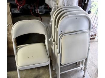 SAMSONITE Folding Chairs - Fawn Vinyl - LOT OF 6!! Item#114 GAR