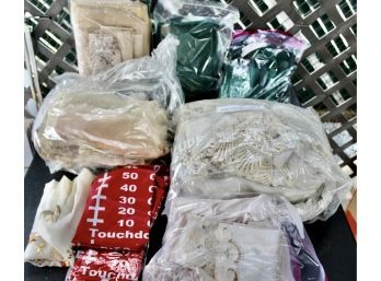 VINTAGE & ANTIQUE Mixed Lot Of Linens & Curtains!! Item#33 GAR