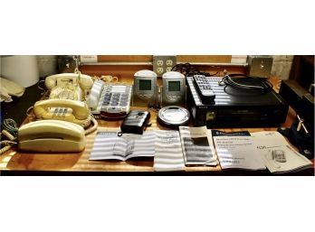 MIXED ELECTRONICS LOT - Timex Alarm Clock Digital Studio, Rotary Phones, Sony Walkman & MORE!! Item#79 GAR