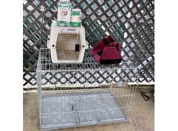 MIXED PET LOT - Mid West Products Metal Cage, Petmate Vari Kennel, ProDental Toothbrushes & MORE!! Item#17 GAR