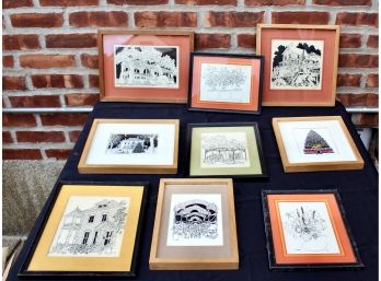 GENNARO CAPAOCHIONE AKA JERRY CAPA - Local Queens Artist - All Original SIGNED Work - LOT OF 9!! Item#113 GAR