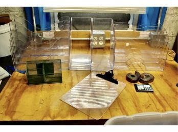 Mixed Office Supplies & Storage Bins - GREAT LOT!! Item#73 GAR