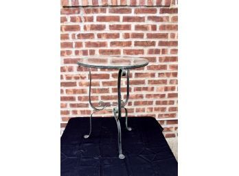 VINTAGE Glass Top Outdoor Table!! Item#85 GAR