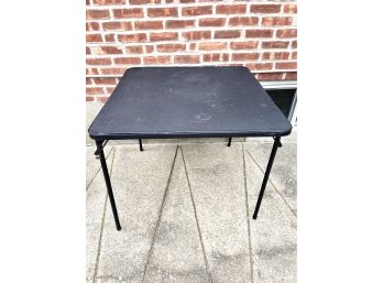 Black Folding Card Table!! Item#154 GAR
