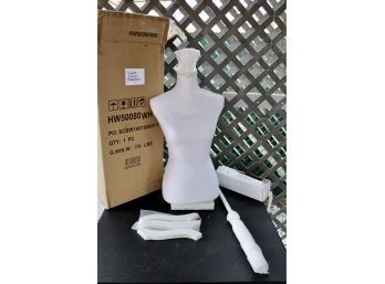 COSTWAY White Female Mannequin Torso Dress Form - Display W/ White Tripod Stand - NEW IN BOX!! Item#21 GAR