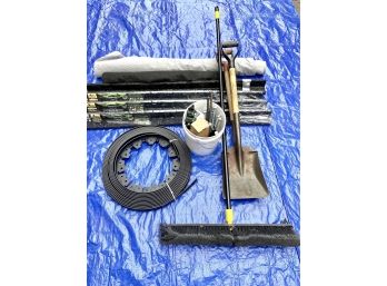 LANDSCAPING LOT - PVC Landscaping Edger, Heavy Duty Landscaping Fabric, Premium 4' Edging & MORE! Item#162 GAR