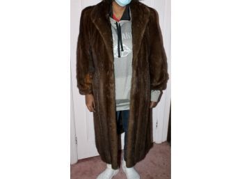 VINTAGE STORFER BROS. Fur Long Coat - MONOGRAMMED! Item#135 RM2