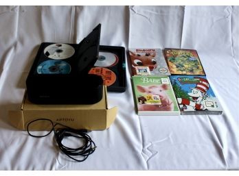 HOME GOODS MIXED LOT - APTOYU Bluetooth Wireless Portable Speakers, DVDs & Music CD's - WORKS! Item#96 LVRM