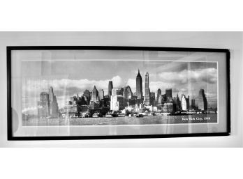VINTAGE Manhattan Skyline Framed Photograph - NYC 1940! Item#31 RM2