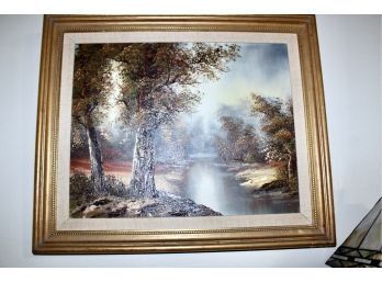 VINTAGE FRAMED OIL PAINTING - RARE DETAIL! Item#79 LVRM