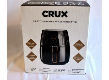 NEW CRUX 2.6QT Touchscreen Air Convection Fryer - WORKS! Item#52 RM2