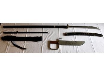 - VINTAGE JAPANESE REPLICA SWORDS OF 3 - GREAT FOR WALL DECOR! Item#69 RM2