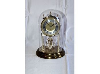 MODERN LINDEN DOME CLOCK - Made In Germany - Battery Operated - WORKS! Item#40 RM2