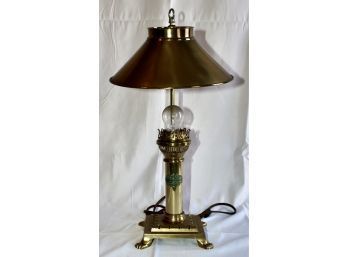 VINTAGE ORIENT EXPRESS PARIS ISTANBUL TABLE LAMP - WORKS! Item#12 RM2