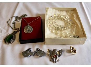MIXED LOT OF JEWELRY - Necklaces, Earrings, Brooches & MORE! Item#109 LVCL