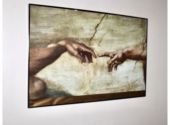 VINTAGE MICHAELANGELO FRAMED POSTER! Item#82 LVRM