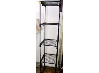 PLASTIC SHELVING UNIT - BLACK - 5 SHELVES!! Item#96 LVRM