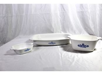 PYREX CASSEROLE/BAKING DISHES - LOT OF 3 - GREAT LOT!! Item#07 LVRM