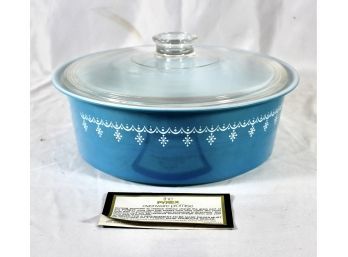 VINTAGE PYREX CORNING WARE CASSEROLE DISH - RARE BLUE - NEVER USED - NEW!! Item#123 LVRM
