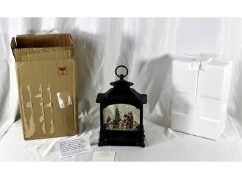 CHRISTMAS LANTERN SNOW GLOBE BY VALERIE - BATTERY OPERATED - NEW!! Item#89 LVRM