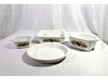 CORNING WARE CASSEROLE DISHES - LOT OF 5 - GREAT LOT!! Item#08 LVRM