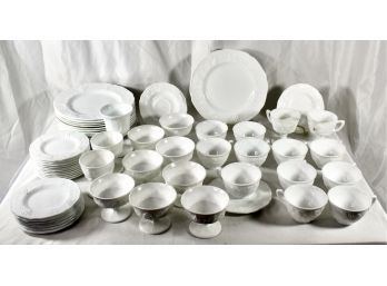 VINTAGE WHITE CHINA DINNERWARE - HUGE!! Item#135 LVRM