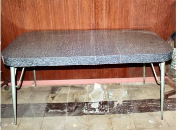 RETRO 50s DINING ROOM TABLE/KITCHEN TABLE - GRAY PATTERN!! Item#34 BSMT