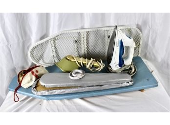 ROWENTA IRON - SLEEVE BOARD - IRON BOARDS - VINTAGE STEAMERS - MEASURING TAPE!! Item#95 LVRM