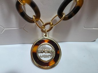 Amberly Gold-tone And Tortoise Necklace