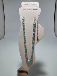 Gold-plated Evil Eye Anklet