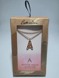 Flower-pressed Initial Necklace