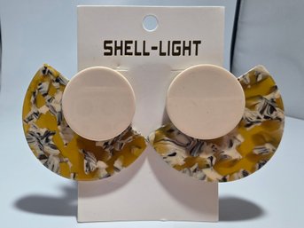 Yellow Tortoiseshell Earrings