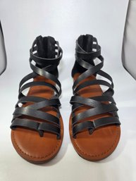 American Eagle Size 7 Sandals, Black
