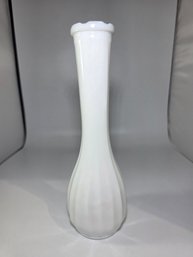 Vintage White Milk Glass Bud Vase