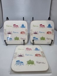 A Square Rome-themed Souvenir Coaster