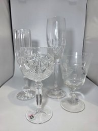 Vintage Crystal Glassware Set