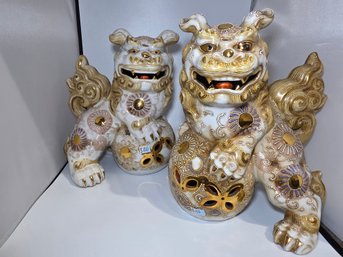 Decorative Ceramic Foo Dog Statues