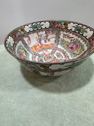 Large Chinese Porcelain Famille Rose Medallion Bowl
