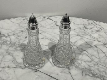 Galway Crystal Salt And Pepper Shakers