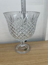 LARGE Shanon Godinger Cut Crystal Punch / Trifle Bowl Pineapple