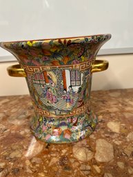 Antique Chinese Qing Dynasty Famille Rose Porcelain Vase