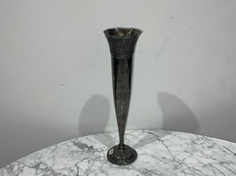 Silver Plated Trophy-style Trumpet Vase
