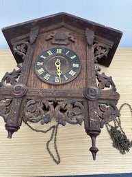 ANTIQUE GERMAN RAILROAD CUCKOO CLOCK