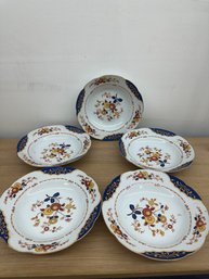 5 Pc Vintage Fine China Plates