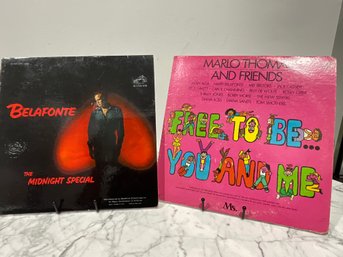 Two Classic Vinyl Records Featuring Notable Artists Set