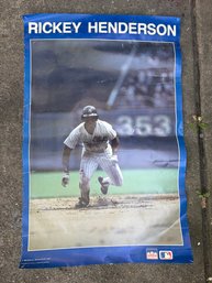 Rickey Henderson Yankees Poster